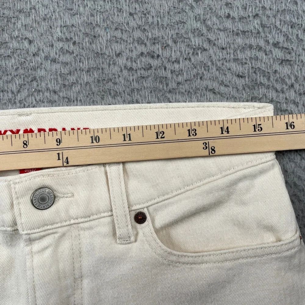 Lucky Brand Jeans Mens 30x32 Cream 410 Athletic Straight Stretch Denim Pants
